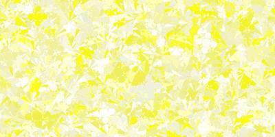 Light Yellow vector template with triangle shapes.
