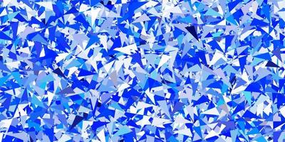 Light blue vector background with triangles.