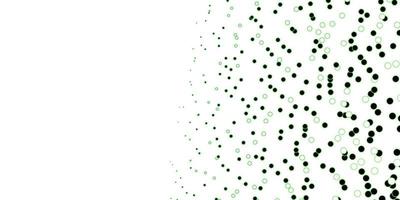 Dark Green vector layout with circle shapes.