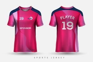 diseño gráfico de plantilla de maqueta deportiva de camiseta y camiseta de fútbol para kit de fútbol vector