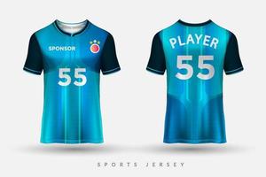 Soccer jersey and tshirt sport mockup template Graphic design for football kit vector