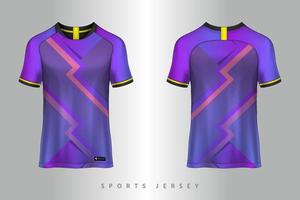 diseño gráfico de plantilla de maqueta deportiva de camiseta y camiseta de fútbol para kit de fútbol vector