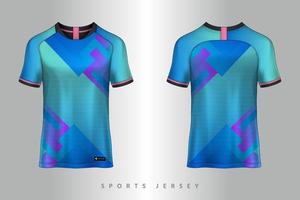 Soccer jersey and tshirt sport mockup template Graphic design for football kit vector