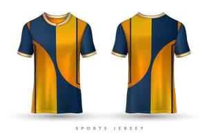 Soccer jersey and tshirt sport mockup template Graphic design for football kit vector