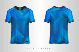 Soccer jersey and tshirt sport mockup template Graphic design for football kit vector