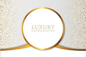 Modern abstract white luxury background with gold glitter vector