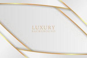 Modern abstract white luxury background with gold glitter vector