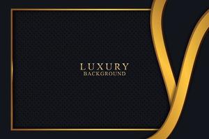 Elegant luxury background concept with black and gold texture vector