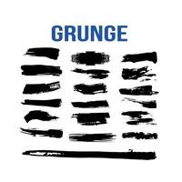 collection of grunge elements vector