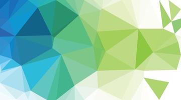 fondo verde abstracto con triángulos vector