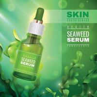 Realistic Sea Weed Cosmetics Illustration Vector Illustration