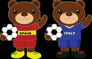 osos equipo de fútbol españa italia vector