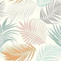 Palm leaf vector seamless pattern