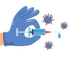 Health Care Concept With Vaccination vector