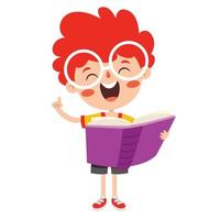 Education Concept With Funny School Child vector