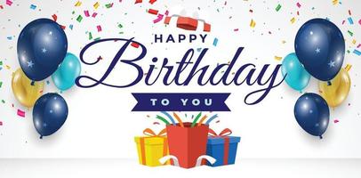 Happy birthday greetings Royalty Free Vector Image