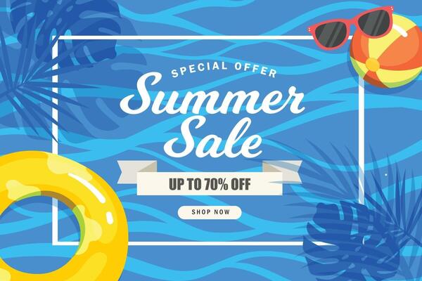 summer sale background template