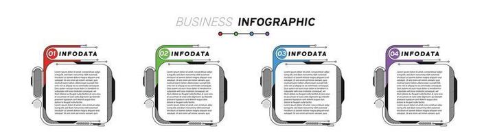 elementos de diseño de infografías de negocios conjunto de infografías 3d vector