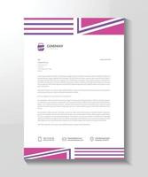 Pink and purple beautiful women letterhead design victor