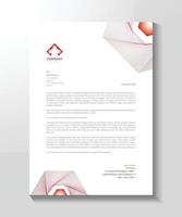 Simple rose beautiful letterhead design for business