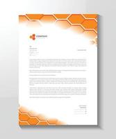 honey business letterhead design vector