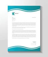 modern letterhead design vector