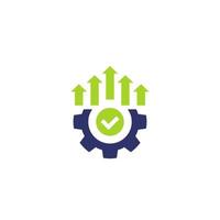 efficient production and efficiency icon vector