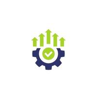 efficient production and efficiency icon vector