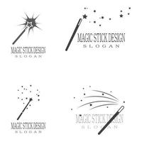 Wand magic hat Logo Template vector symbol design