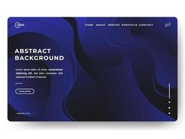 3D Abstract Background Blue Minimal for landing pages vector