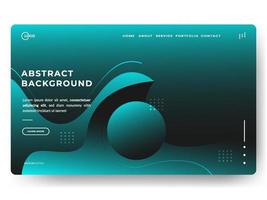 3D Abstract Background Green Minimal for landing pages vector