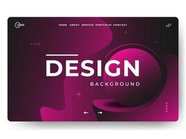 3D Abstract Background Pink Minimal for landing pages vector