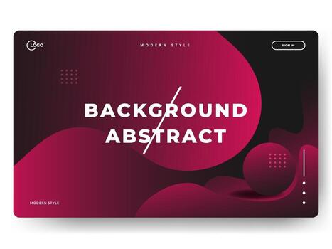 3D Abstract Background Red Minimal for landing pages vector