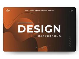 3D Abstract Background Orange Minimal for landing pages vector