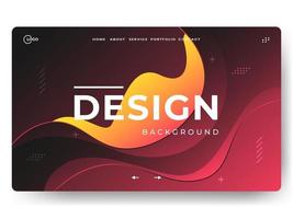 Liquid Abstract Background Red Minimal for landing pages vector