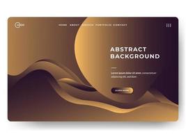 Liquid Abstract Background Gold Minimal for landing pages vector