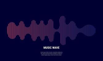 Music abstract background colored in red and blue gradations vector