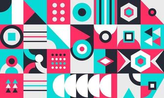 Abstract geometric background with minimal trendy design vector