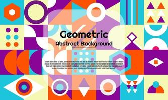 Abstract geometric background with minimal trendy design vector