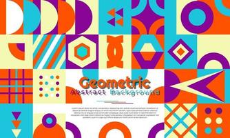 Abstract geometric background with minimal trendy design vector
