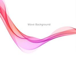 Beautiful modern colorful wave background design vector