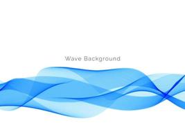 Blue wave design business background vector