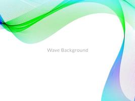 colorful dynamic wave style background design vector