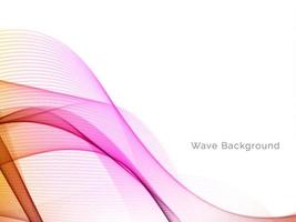 colorful dynamic wave style background design vector