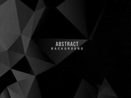 Dark geometric black abstract background elegent design pattern vector