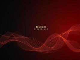 Abstract stylish transparent flowing wave design background vector