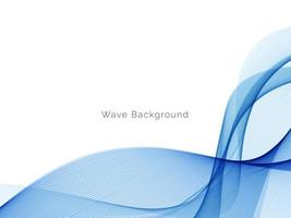 Abstract blue modern dynamic wave design background vector