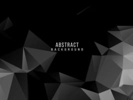 Dark geometric black abstract background elegent design pattern vector