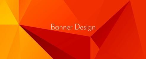 Fondo de patrón de banner de diseño decorativo moderno geométrico abstracto vector