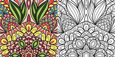 Doodle zentangle  design colouring book pages for adults therapy patterns and children Anti stress